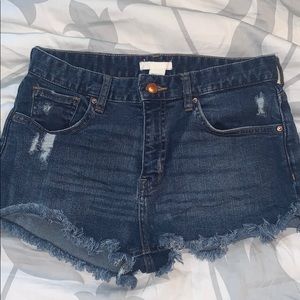 H&M Dark Wash Denim Shorts